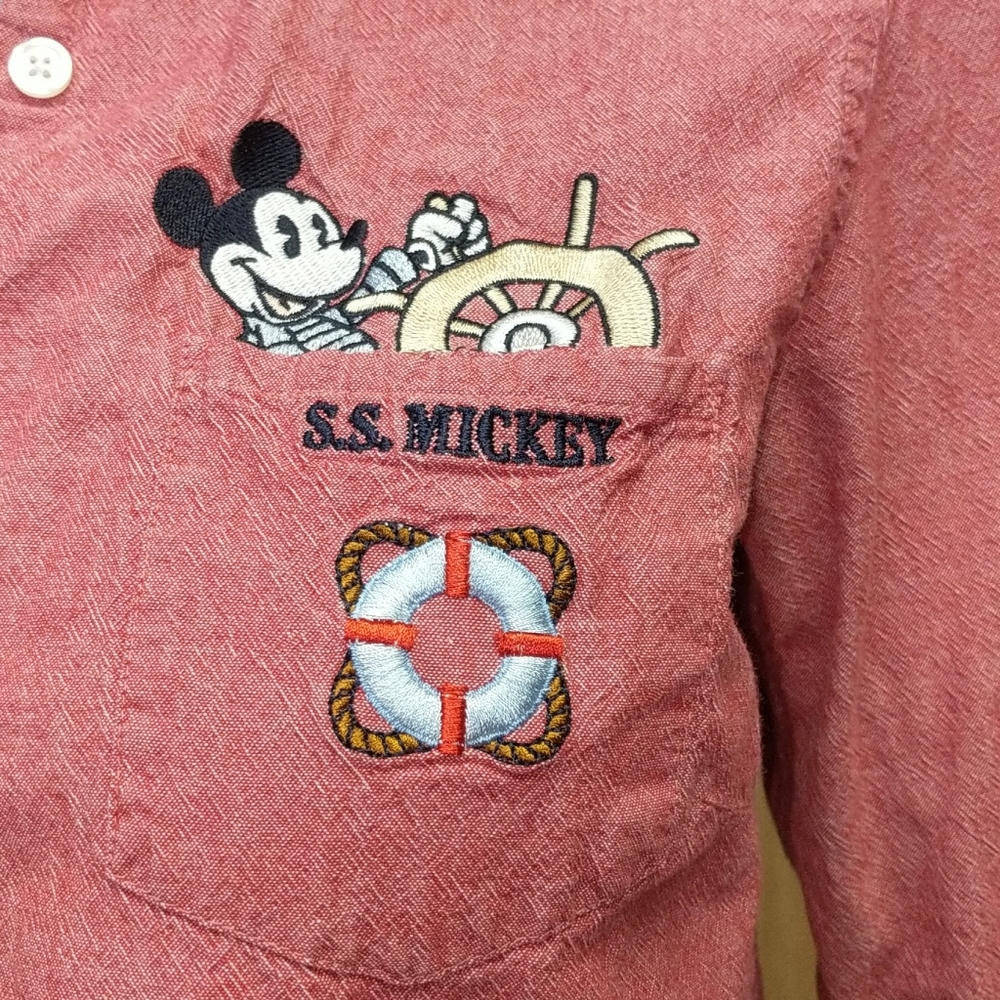Disney Button Down Shirt Size Medium - image 2